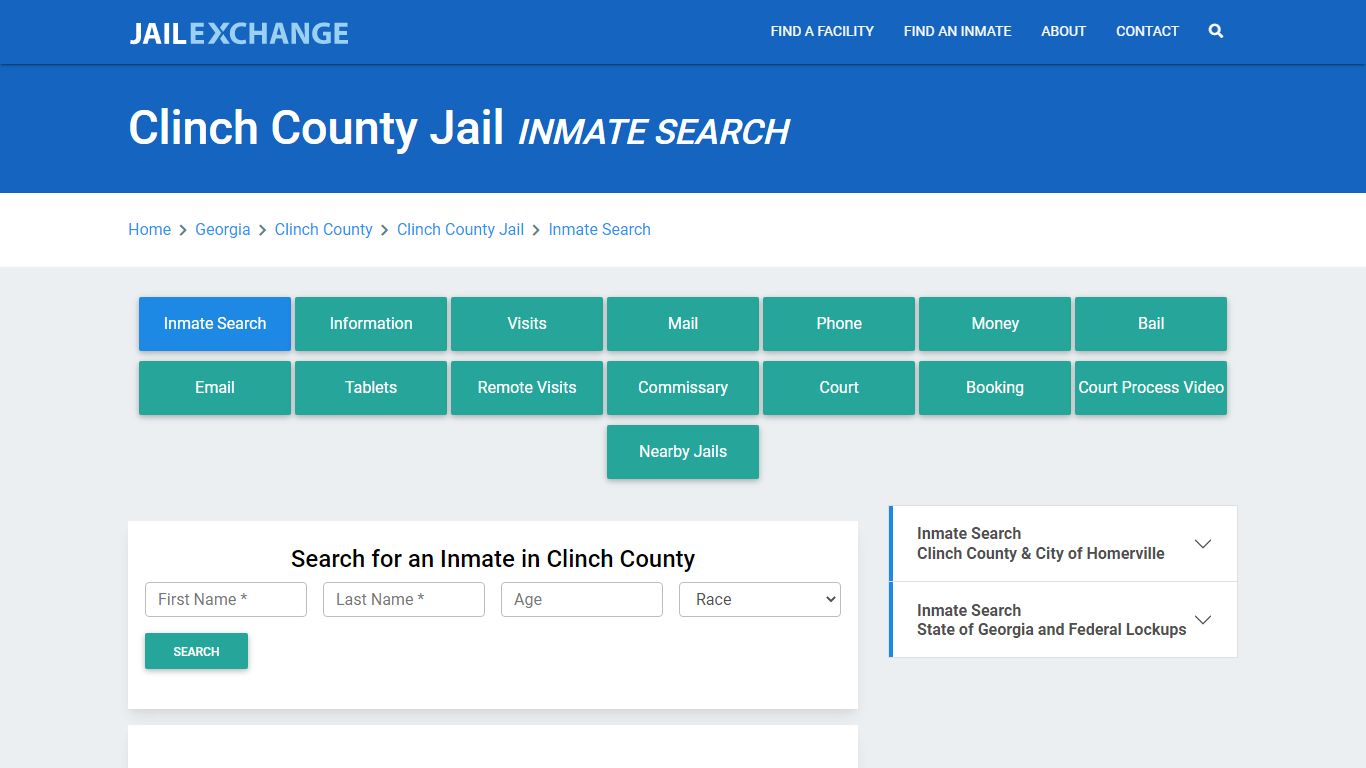 Clinch County Jail, GA Inmate Search: Roster & Mugshots