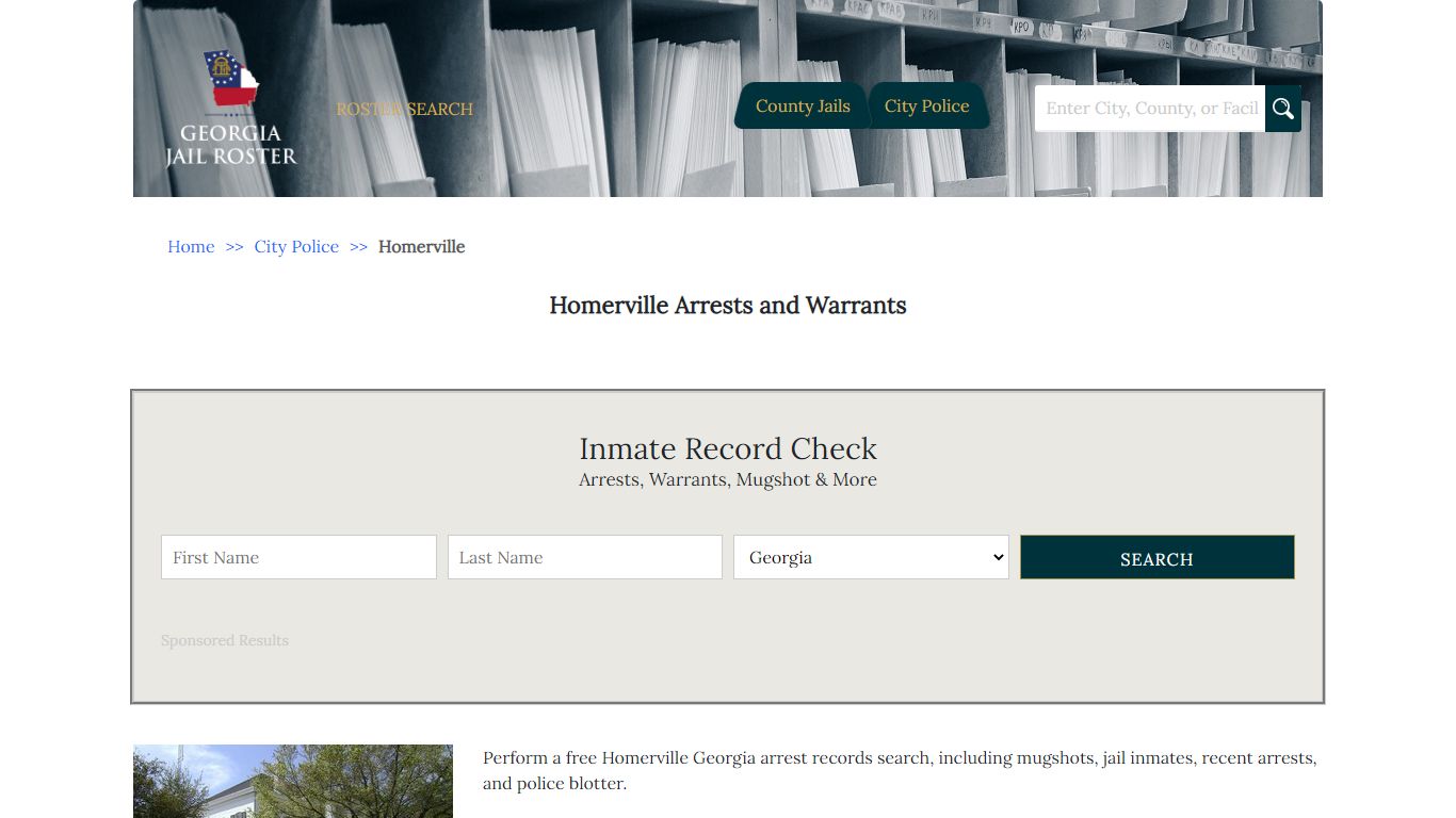 Homerville Arrests and Warrants | Georgia Jail Inmate Search